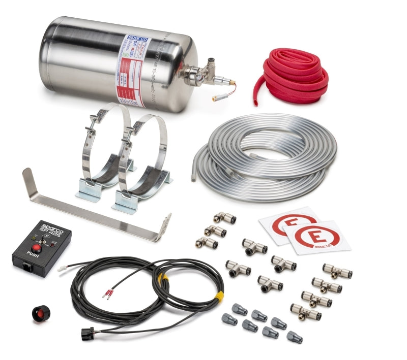 Sparco 4.25 Liter Electric Steel Extinguisher System - awdtuningtx