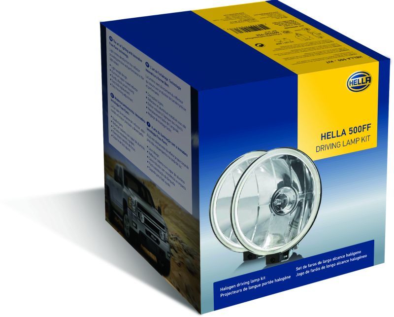 Hella 500FF 12V/55W Halogen Driving Lamp Kit - awdtuningtx