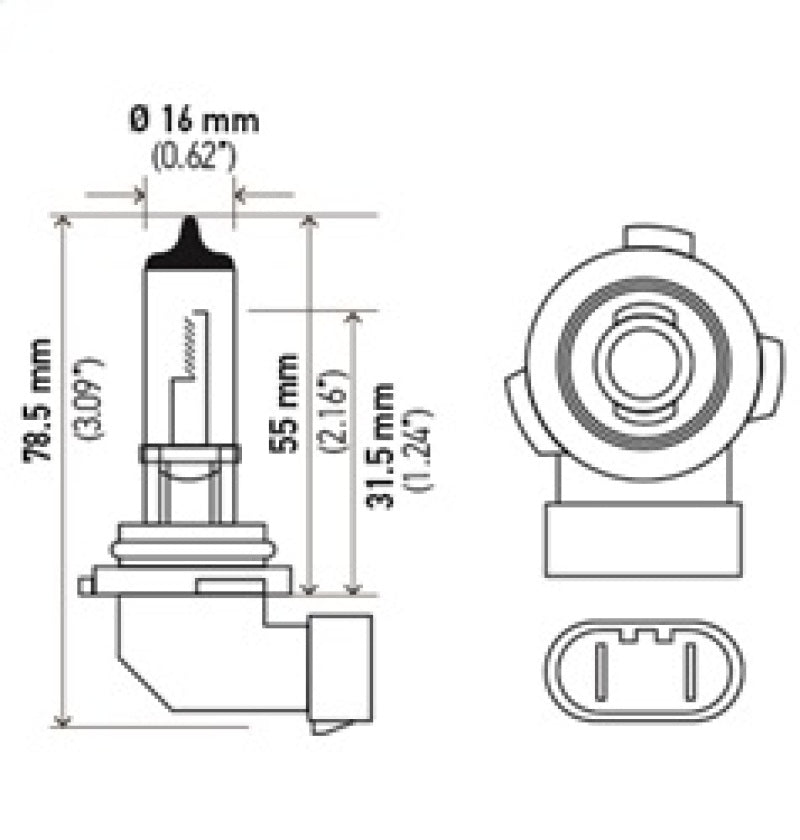 Hella H10 12V 65W Xen White Bulb (Pair) - awdtuningtx