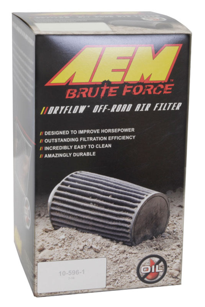 AEM Dryflow Conical Air Filter 2.75in Flange ID / 6in Base OD / 5.125in Top OD / 9.125in Height - awdtuningtx