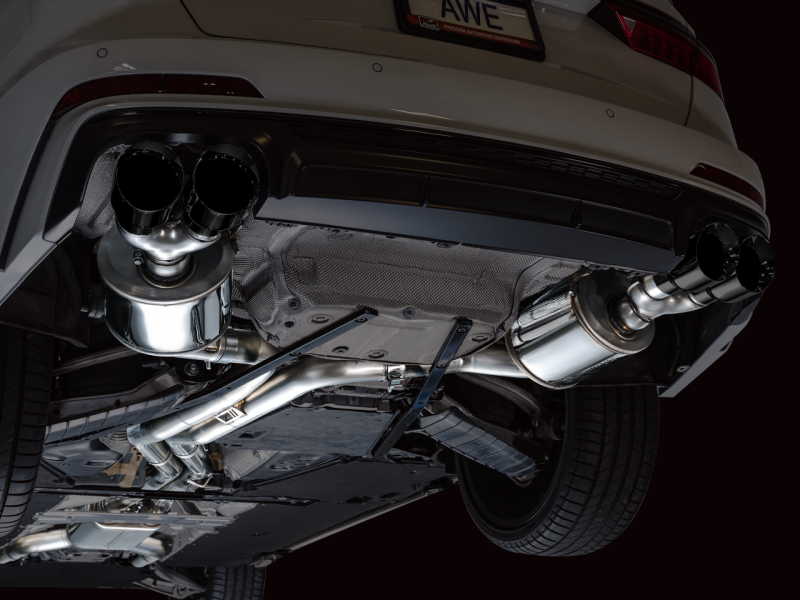 AWE Tuning 19-23 Audi C8 S6/S7 2.9T V6 AWD Touring Edition Exhaust - Diamond Black Tips - awdtuningtx