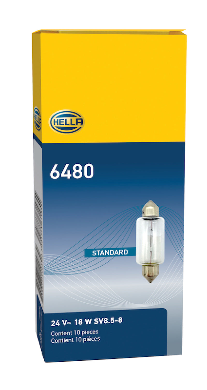 Hella Bulb 6480 24V 18W SV8.5-8 T4.625 15x43mm - awdtuningtx