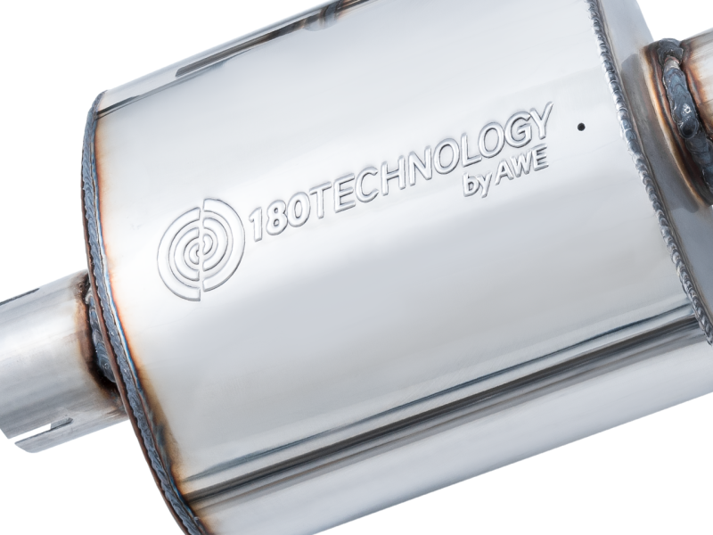 AWE Tuning Audi B9 A4 Touring Edition Exhaust Dual Outlet - Diamond Black Tips (Includes DP) - awdtuningtx