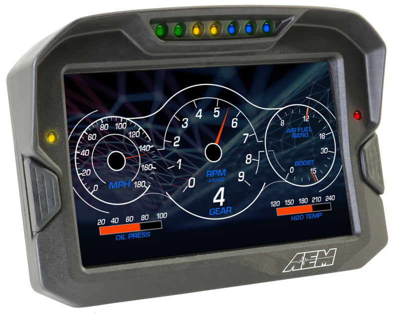 AEM CD-7 Non Logging GPS Enabled Race Dash Carbon Fiber Digital Display w/o VDM (CAN Input Only) - awdtuningtx