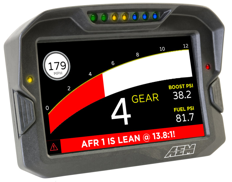 AEM CD-7 Non Logging GPS Enabled Race Dash Carbon Fiber Digital Display w/o VDM (CAN Input Only) - awdtuningtx