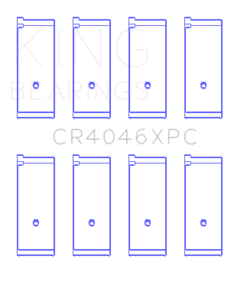King Honda B20B4 / B20Z2 / D16 Series / ZC 16V (Size STD) pMaxKote Performance Rod Bearing Set - awdtuningtx