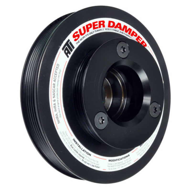 ATI Damper - 6.78in - Alum - 4 & 6 Grv - Honda H22 - Street - 4 Percent & 9 Percent OD Sizes - awdtuningtx