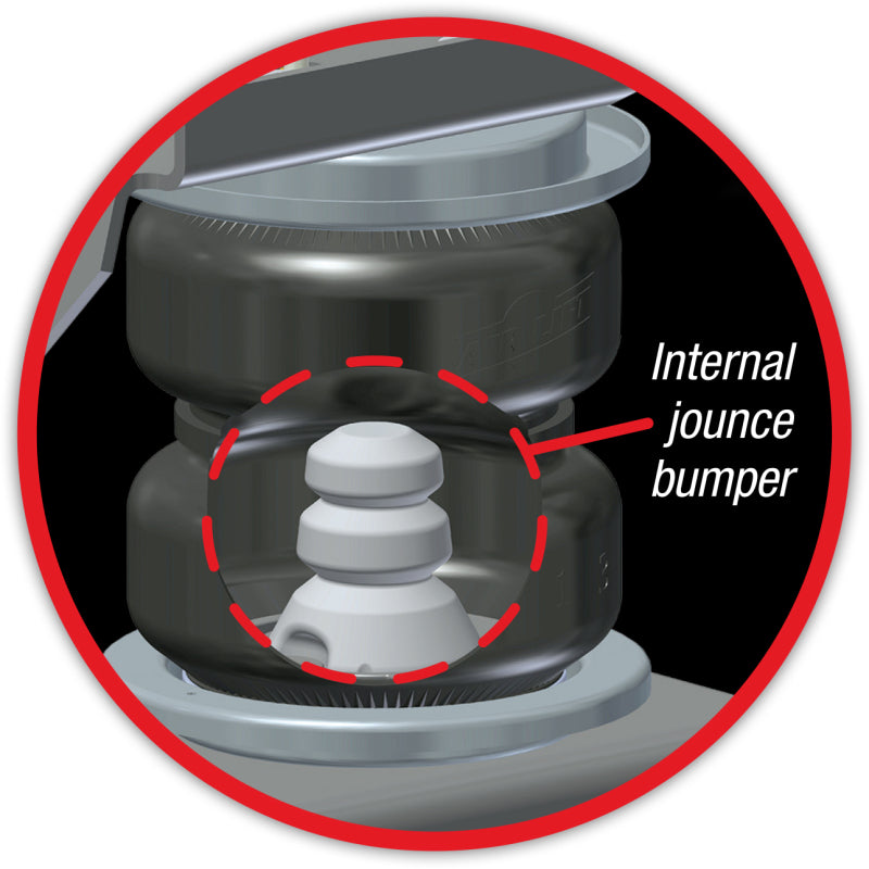 Air Lift Replacement Air Spring - Loadlifter 5000 Ultimate Bellows Type w/ internal Jounce Bumper - awdtuningtx