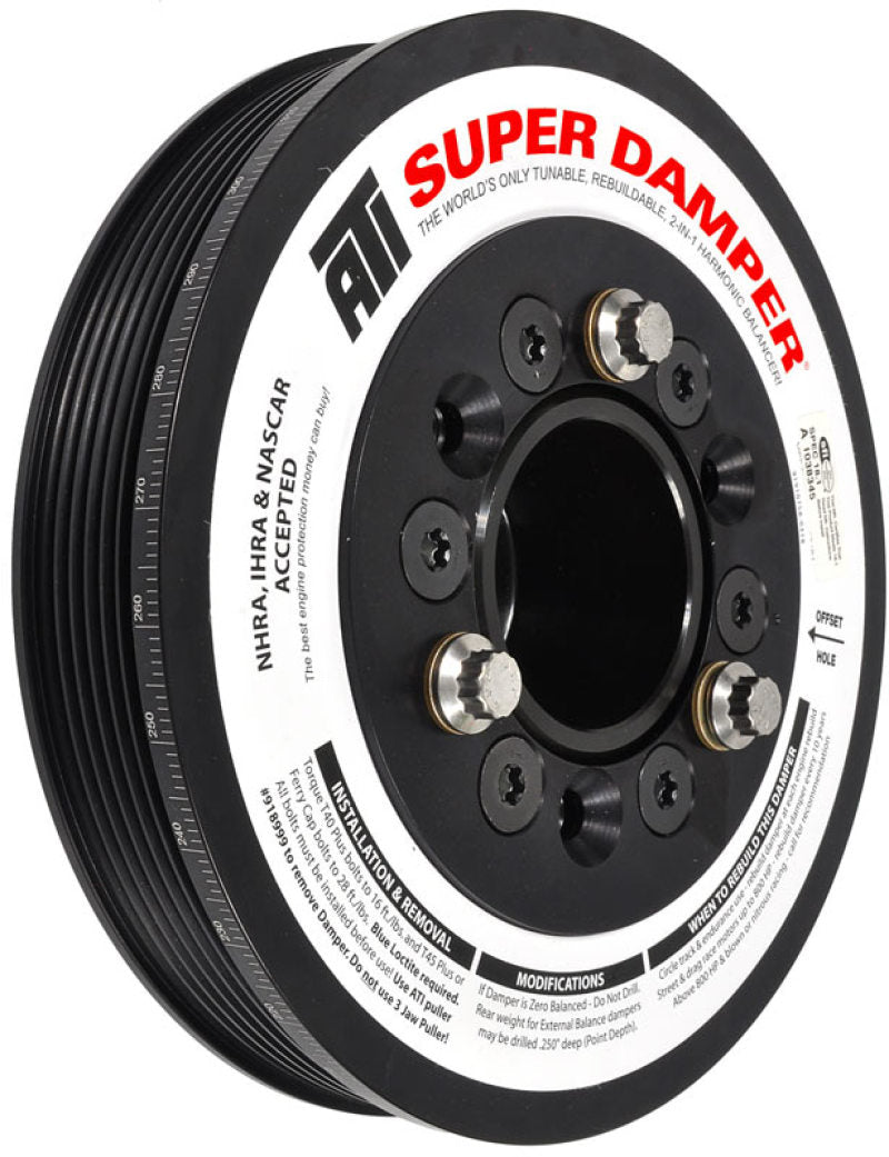 ATI Damper - 7.48in - Alum LW - 6/4 Grv - LSA - 09-15 Cadillac CTS-V (Excl SC Pulley) - awdtuningtx