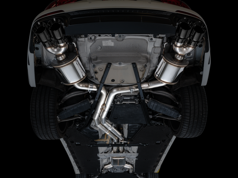 AWE Tuning 19-23 Audi C8 S6/S7 2.9T V6 AWD Touring Edition Exhaust - Diamond Black Tips - awdtuningtx