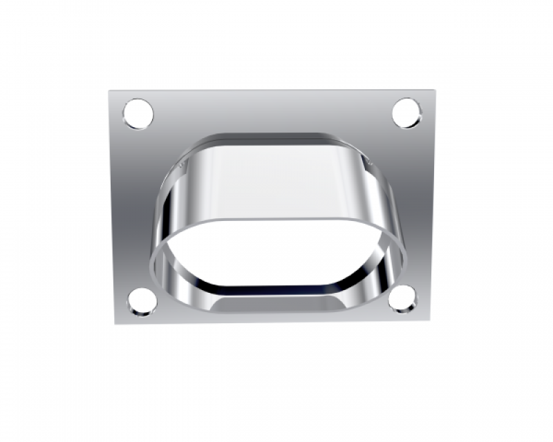 QTP Bolt-On QTEC Low Profile Oval Turn Down - awdtuningtx