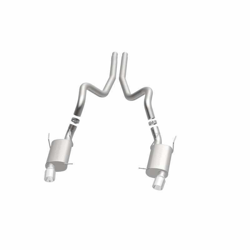 MagnaFlow 13 Ford Mustang Dual Split Rear Exit Stainless Cat Back Performance Exhaust (Street) - awdtuningtx