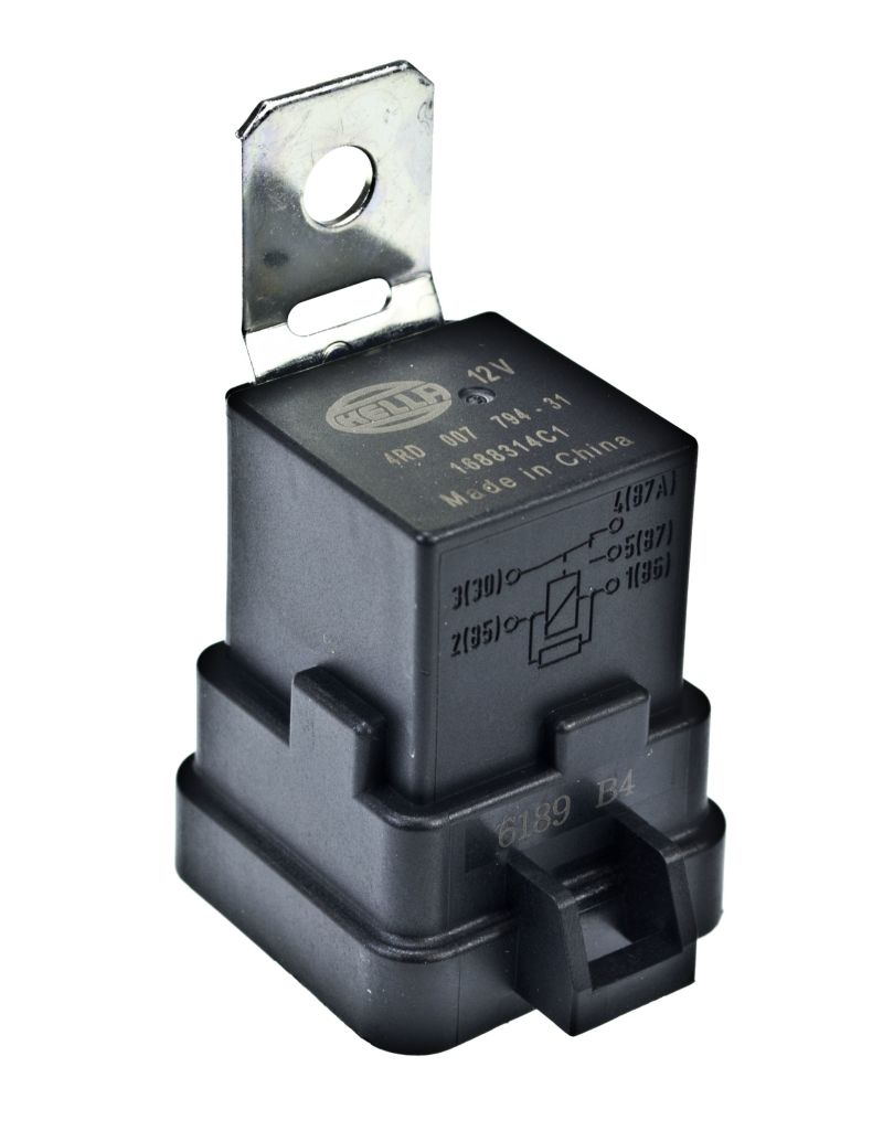 Hella 12V 20/40 Amp SPDT RES Relay with Weatherproof Bracket - Single - awdtuningtx