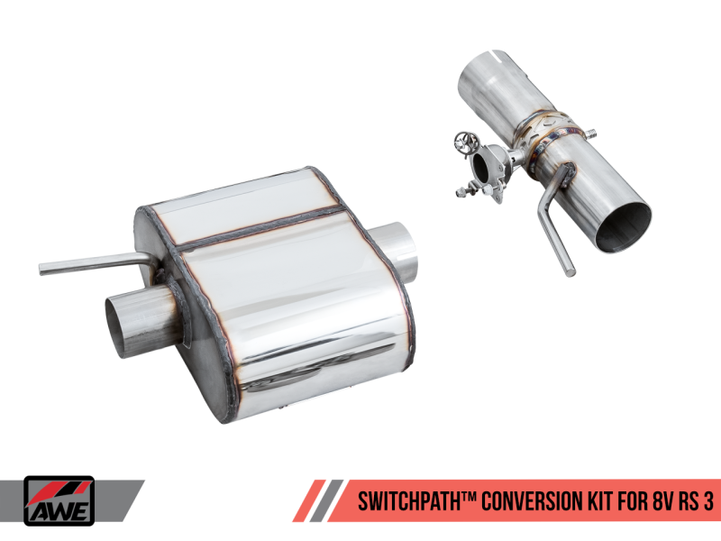 AWE Tuning 18-19 Audi TT RS Coupe 8S/MK3 2.5L Turbo SwitchPath Exhaust Conversion Kit - awdtuningtx