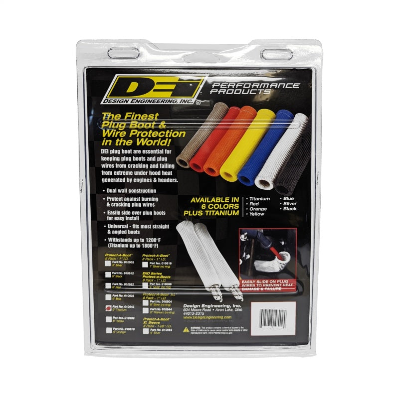 DEI Protect-A-Boot - 6in - 8-pack - Titanium - awdtuningtx