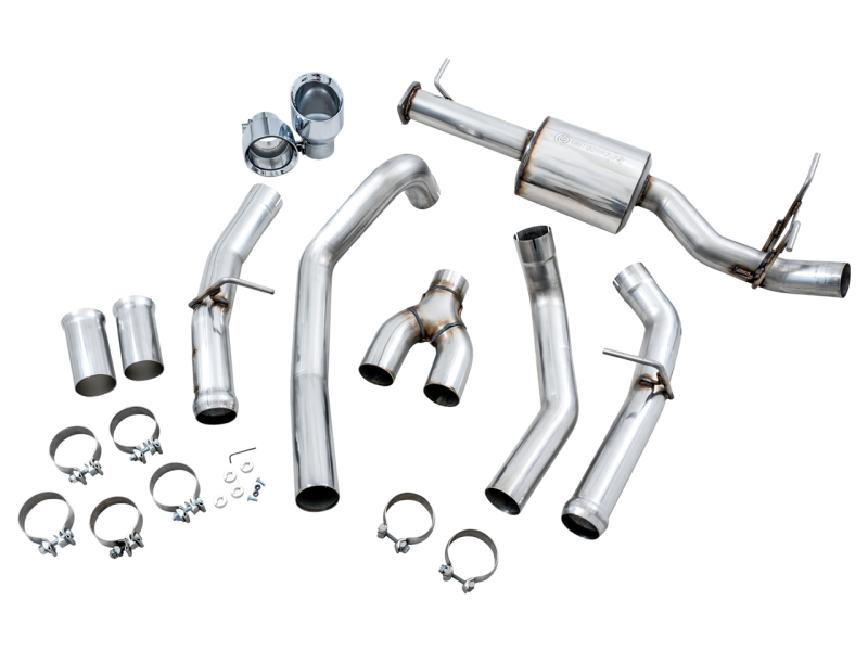 AWE Tuning 19-21 RAM 1500 5.7L (w/Cutouts) 0FG Dual Rear Exit Cat-Back Exhaust - Chrome Silver Tips - awdtuningtx