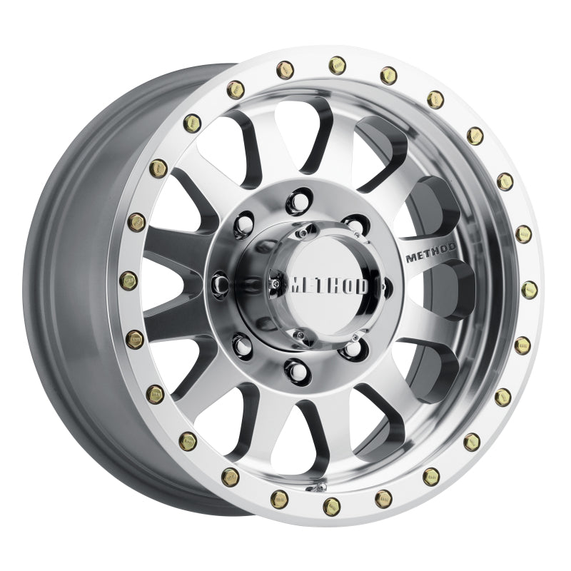 Method MR304 Double Standard 20x10 -18mm Offset 8x180 130.81mm CB Machined/Clear Coat Wheel - awdtuningtx