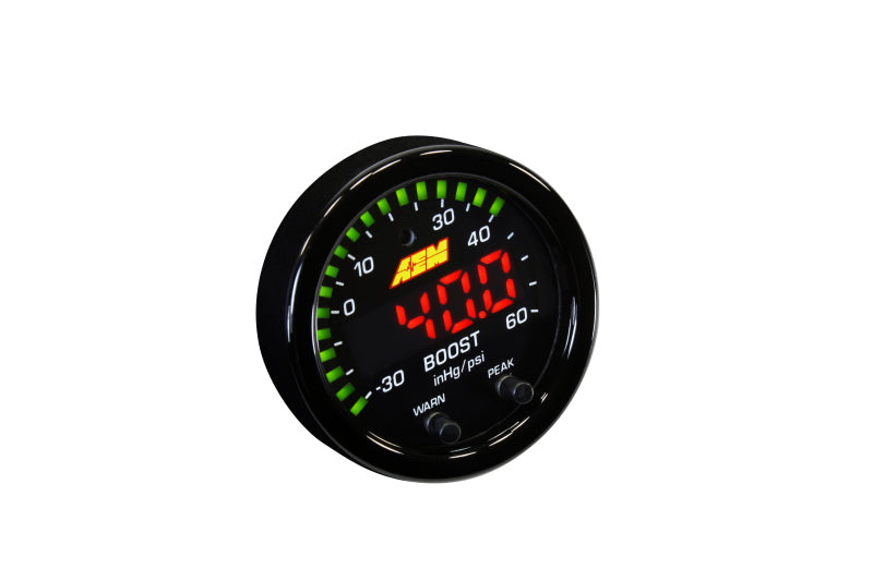 AEM X-Series Boost Pressure -30inHg 60psi Gauge Kit - awdtuningtx