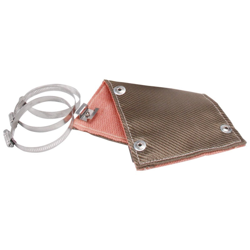 DEI Pipe Shield w/Stainless Steel Clamps - 6in x 12in - Titanium - awdtuningtx