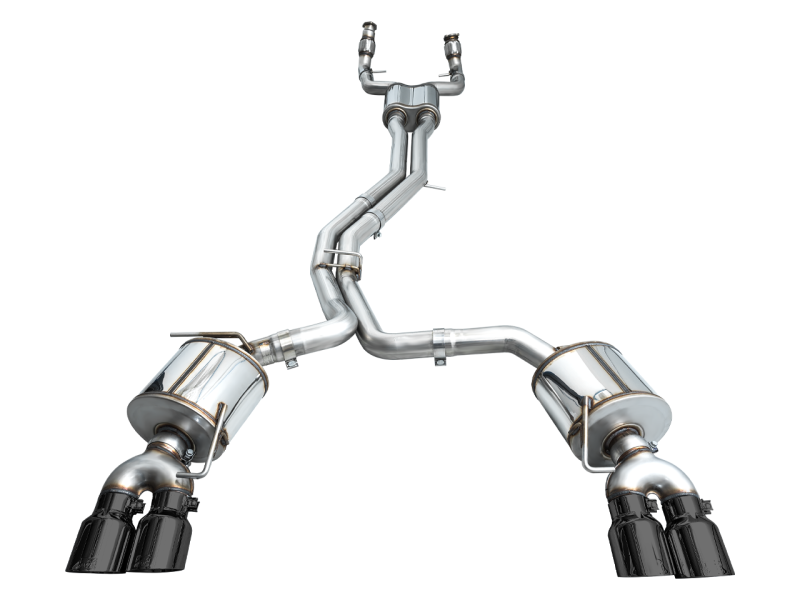 AWE Tuning 19-23 Audi C8 S6/S7 2.9T V6 AWD Touring Edition Exhaust - Diamond Black Tips - awdtuningtx