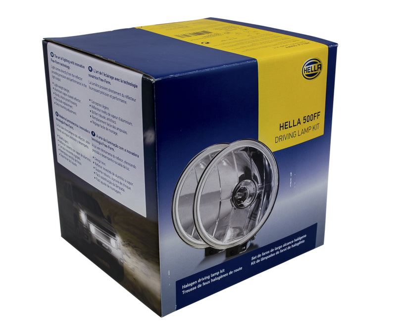 Hella 500FF 12V/55W Halogen Driving Lamp Kit - awdtuningtx