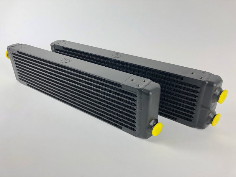 CSF Universal Dual-Pass Oil Cooler (RS Style) - M22 x 1.5 - 24in L x 5.75in H x 2.16in W - awdtuningtx