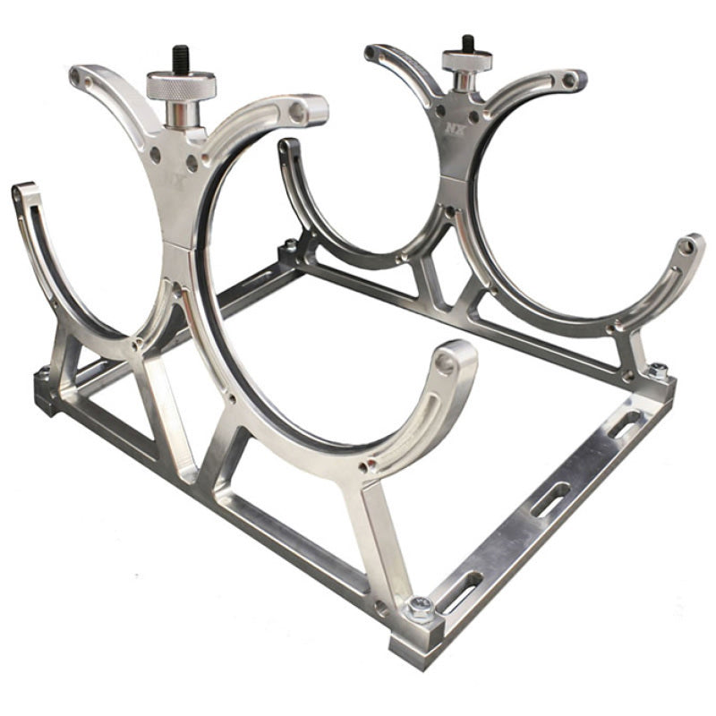 Nitrous Express Billet Bracket for Dual 10 Or 15lb N2O Bottle Incl Floor Mounts - awdtuningtx