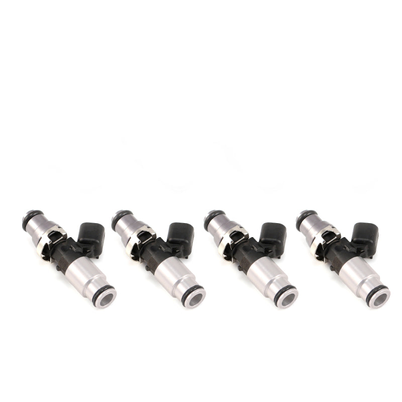 Injector Dynamics ID1300X Injectors- 14mm Top Adapter (Grey) - 14mm (Silver) Lower O-Ring - Set Of 4 - awdtuningtx