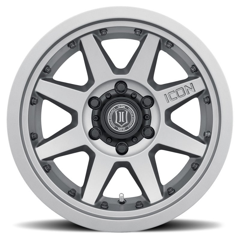 ICON Rebound Pro 17x8.5 6x5.5 0mm Offset 4.75in BS 106.1mm Bore Titanium Wheel - awdtuningtx