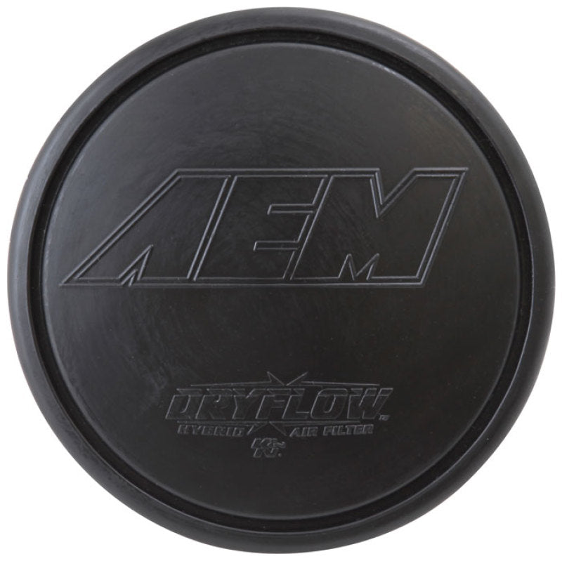 AEM Dryflow Air Filter - Round Tapered - 2.75in Flange ID x 5.5in Base OD x 4.75in Top OD x 7.5in H - awdtuningtx