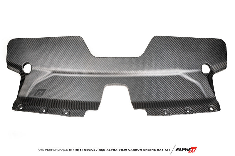 AMS Performance Infiniti 17+ Q60 / 16+ Q50 3.0TT Alpha Matte Carbon Front Duct - awdtuningtx