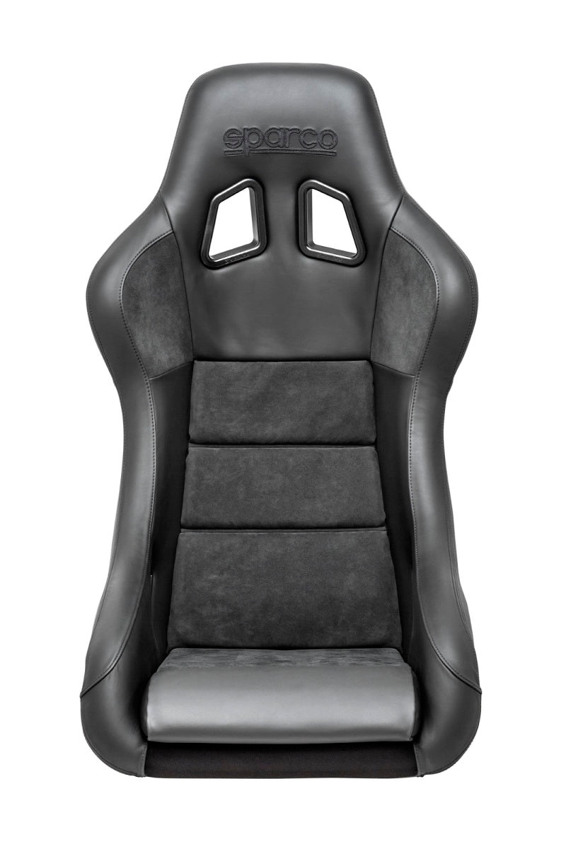 Sparco Seat QRT Performance Leather/Alcantara Black (Must Use Side Mount 600QRT) - awdtuningtx