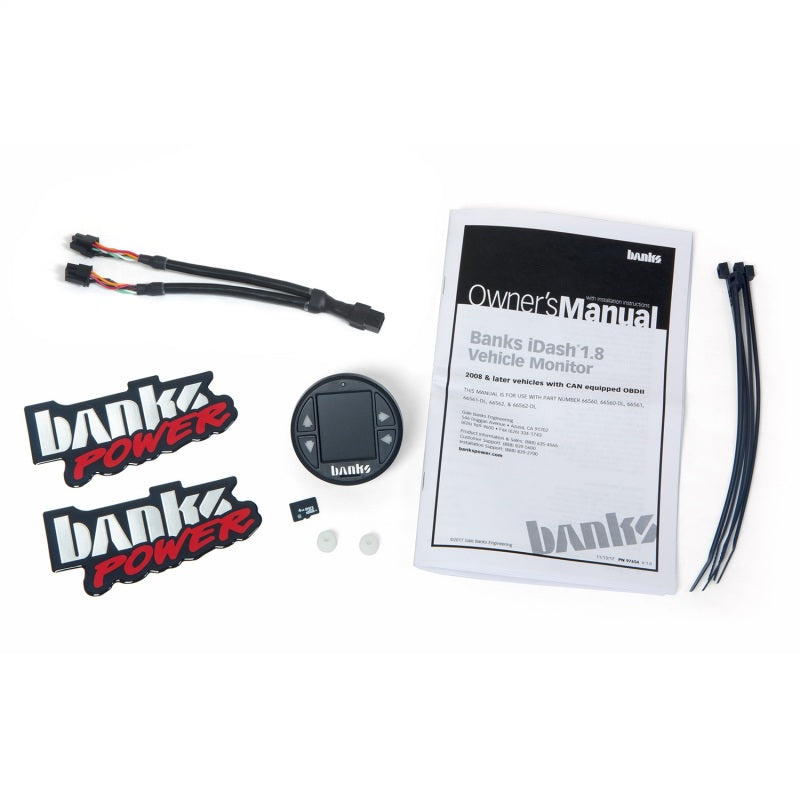 Banks Power iDash 1.8 DataMonster Universal CAN Expansion Gauge w/ Data Logging - awdtuningtx