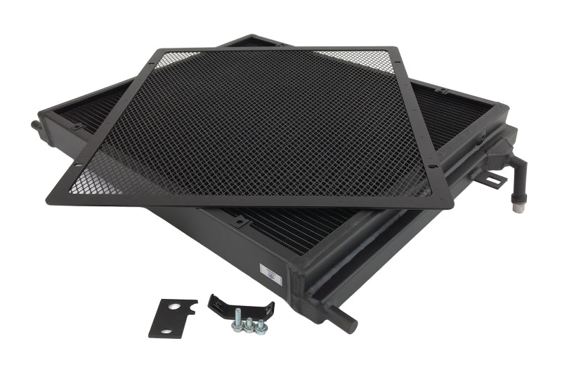 CSF BMW B58/B48 Front Mount Triple-Pass Heat Exchanger w/Rock Guard - Black - awdtuningtx