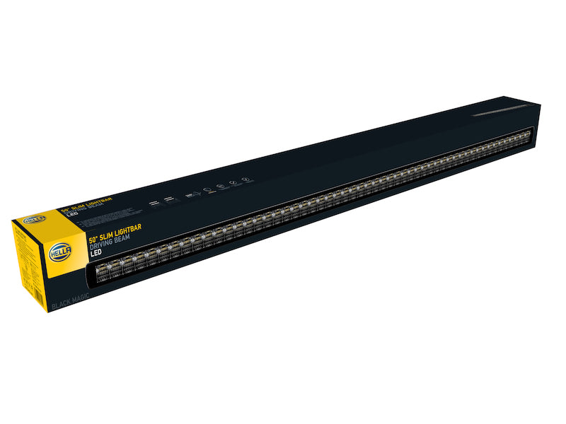 Hella Universal Black Magic 50in Thin Light Bar - Driving Beam - awdtuningtx