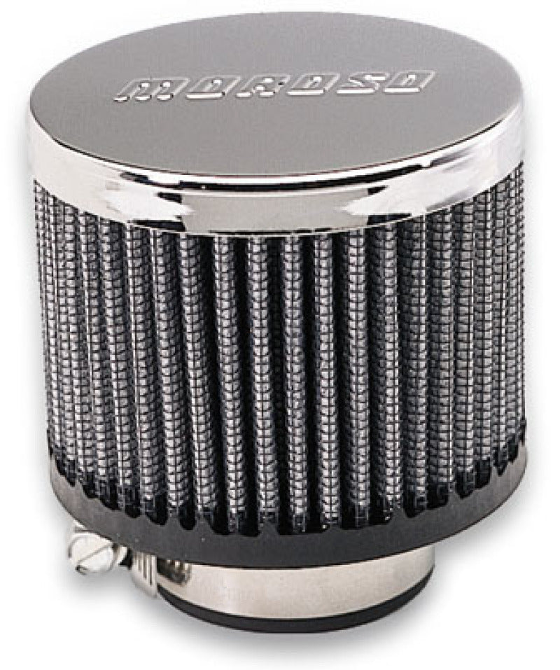 Moroso Filtered Valve Cover Breather - Clamp-On - No Hood - 1-3/8in ID - awdtuningtx