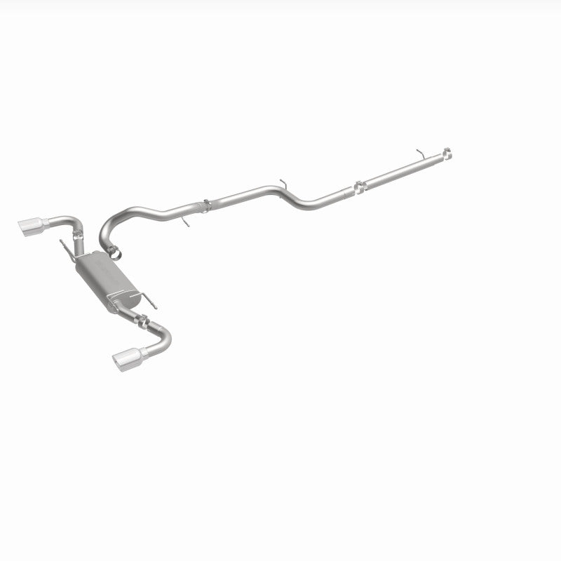 MagnaFlow 10-12 Mazda 3 L4 2.5L Hatchback Split Rear Exit Stainless Cat Back Performance Exhaust - awdtuningtx