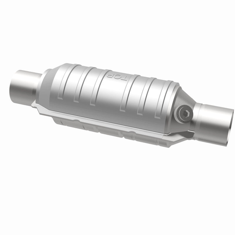 MagnaFlow Conv Univ 2.25in Inlet/Outlet Center/Center Round 11in Body L x 5.125in W x 15in Overall L - awdtuningtx