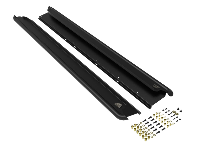 aFe POWER 10-14 Subaru Outback H4 2.5L / H6 3.6L Terra Guard Trail Slider Step - Black - awdtuningtx