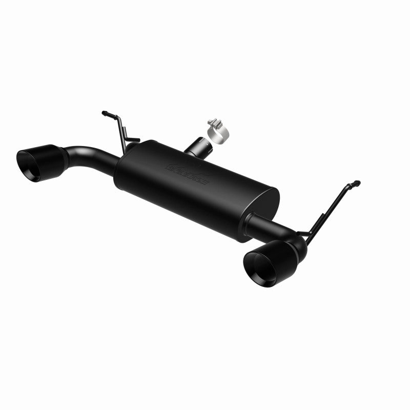 MagnaFlow 07-17 Jeep Wrangler JK 3.8/3.6L Dual Split Rear Exit Black Axle-Back Exhaust - awdtuningtx