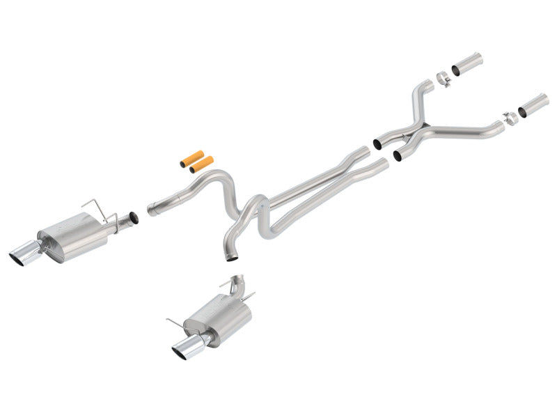Borla 13-14 Mustang GT/Boss 302 5.0L V8 RWD Single Split Rear Exit ATAK Catback Exhaust - awdtuningtx