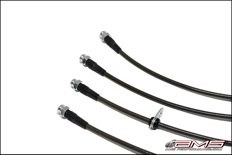 AMS Performance 08-15 Mitsubishi EVO X Stainless Steel Brake Lines (4 Lines) - awdtuningtx
