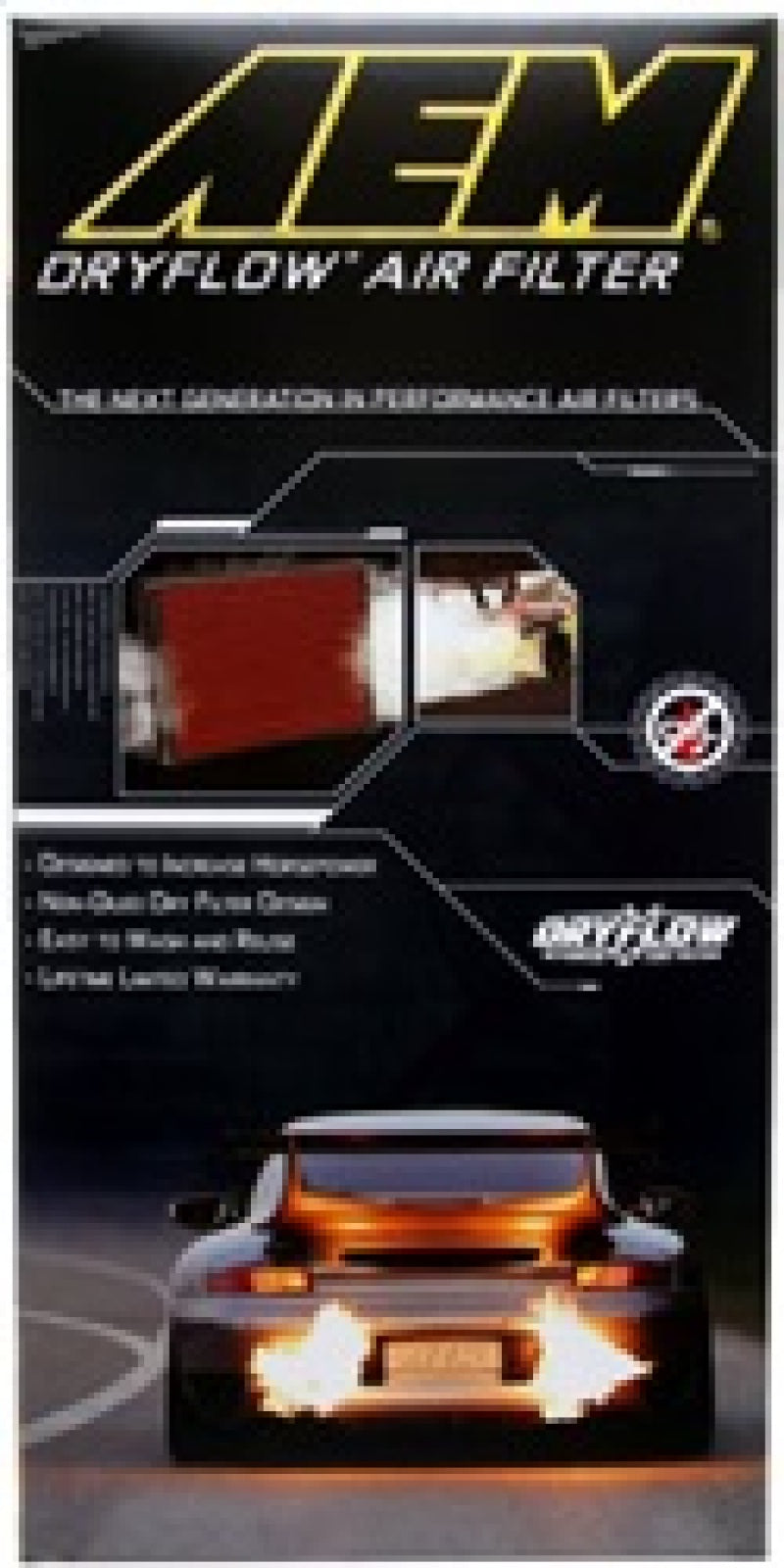 AEM 2016 Mazda MX-5 Miata L4-2.0L DryFlow Air Filter - awdtuningtx