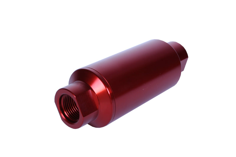 Aeromotive In-Line Filter - (AN-10) 10 Micron Microglass Element Red Anodize Finish - awdtuningtx