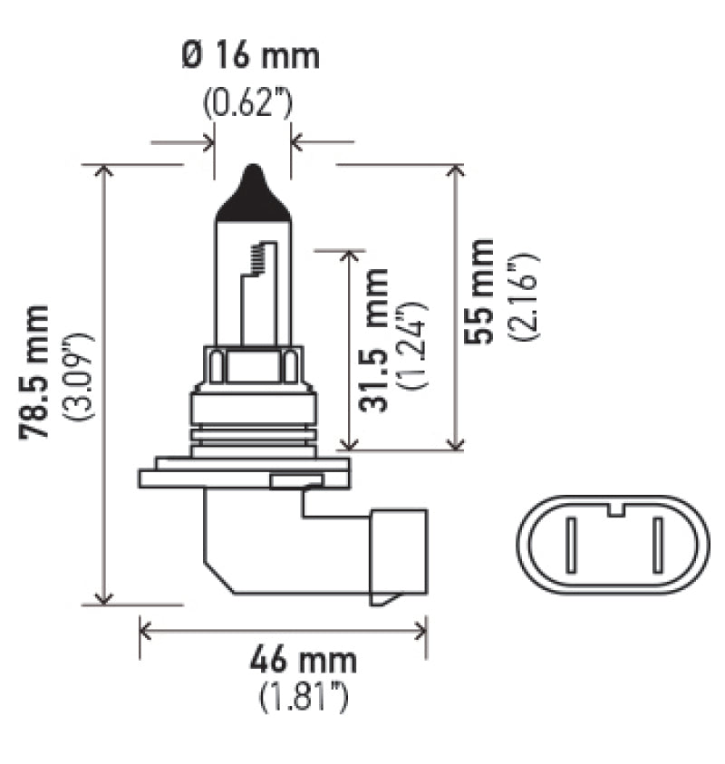 Hella 9006 12V 55W Xen White Bulb (Pair) - awdtuningtx
