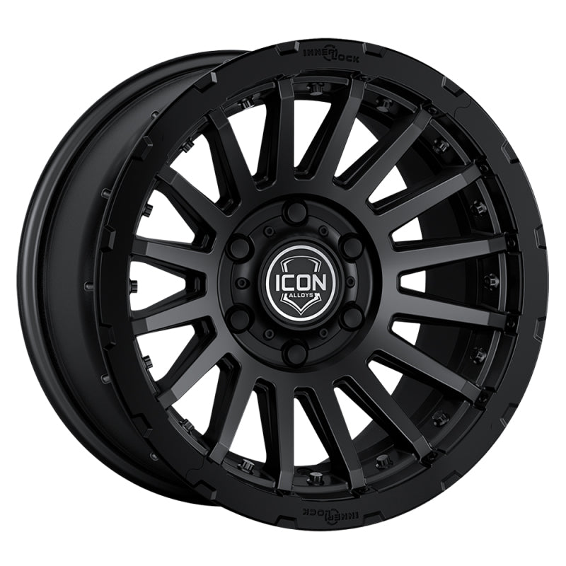 ICON Recon Pro 17x8.5 6x5.5 0mm Offset 4.75in BS 106.1mm Bore Satin Black Wheel - awdtuningtx