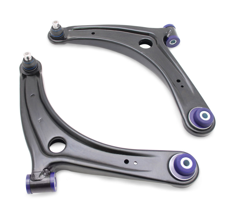SuperPro 2008 Mitsubishi Lancer GTS Front Lower Control Arm Set w/ Bushings - w/ Positive Caster - awdtuningtx