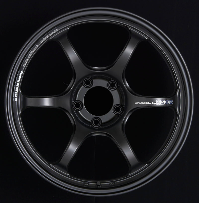 Advan RG-D2 18x9.5 +35 5-120 Semi Gloss Black Wheel - awdtuningtx
