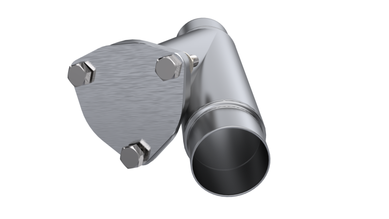 QTP 2.25in Weld-On QTEC Exhaust Cutout Y-Pipe - awdtuningtx