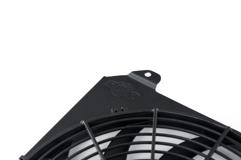 CSF 92-00 Honda Civic All-Aluminum Fan Shroud w/12in SPAL Fan - Black Finish - awdtuningtx